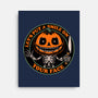 Smiling Creepy Pumpkin-None-Stretched-Canvas-Studio Mootant