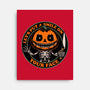 Smiling Creepy Pumpkin-None-Stretched-Canvas-Studio Mootant