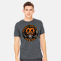 Smiling Creepy Pumpkin-Mens-Heavyweight-Tee-Studio Mootant