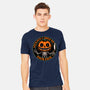 Smiling Creepy Pumpkin-Mens-Heavyweight-Tee-Studio Mootant