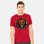 Smiling Creepy Pumpkin-Mens-Heavyweight-Tee-Studio Mootant