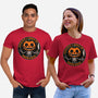 Smiling Creepy Pumpkin-Unisex-Basic-Tee-Studio Mootant