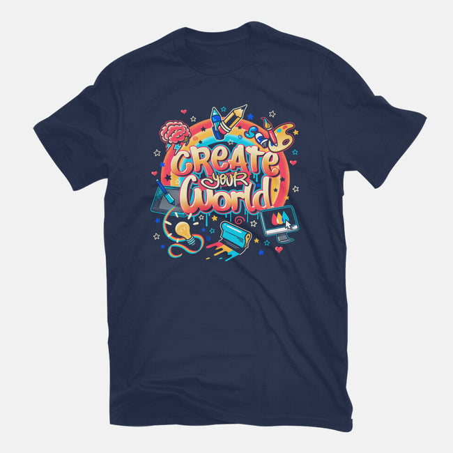 Create Your World-Unisex-Basic-Tee-Getsousa!