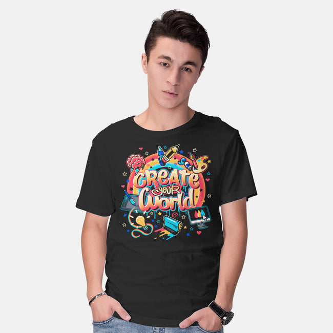 Create Your World-Mens-Basic-Tee-Getsousa!