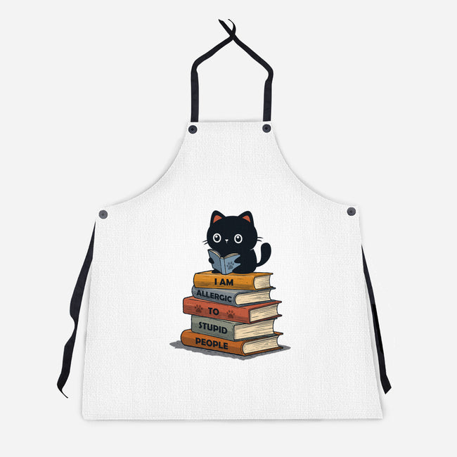 Allergic To Stupid People-Unisex-Kitchen-Apron-erion_designs