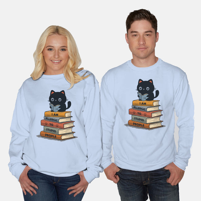 Allergic To Stupid People-Unisex-Crew Neck-Sweatshirt-erion_designs