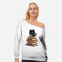 Allergic To Stupid People-Womens-Off Shoulder-Sweatshirt-erion_designs