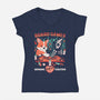 Bringing Friends Together-Womens-V-Neck-Tee-Heyra Vieira