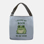 I Closed My Book To Be Here-None-Adjustable Tote-Bag-kg07