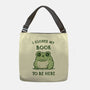 I Closed My Book To Be Here-None-Adjustable Tote-Bag-kg07