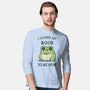 I Closed My Book To Be Here-Mens-Long Sleeved-Tee-kg07