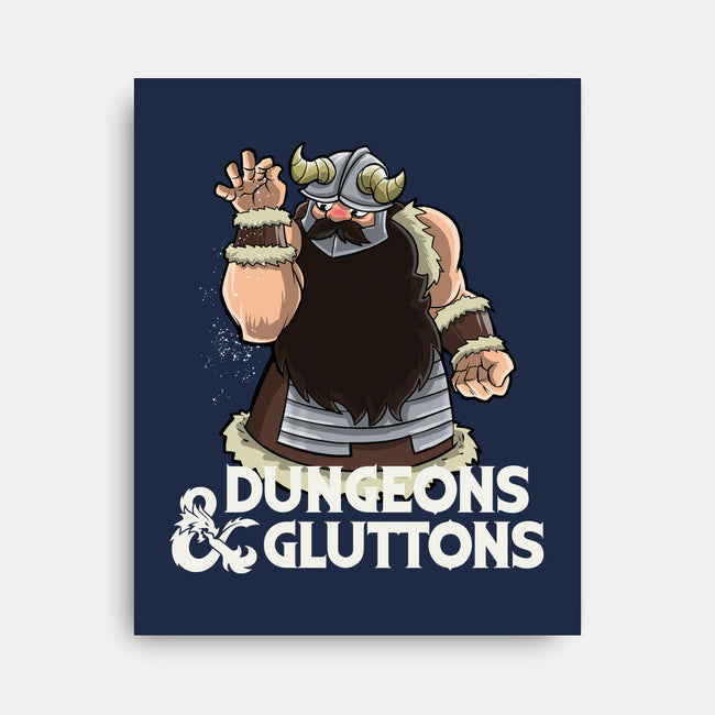 Dungeons And Gluttons-None-Stretched-Canvas-zascanauta