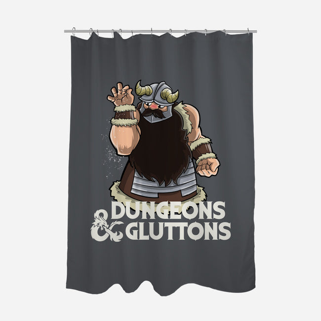 Dungeons And Gluttons-None-Polyester-Shower Curtain-zascanauta