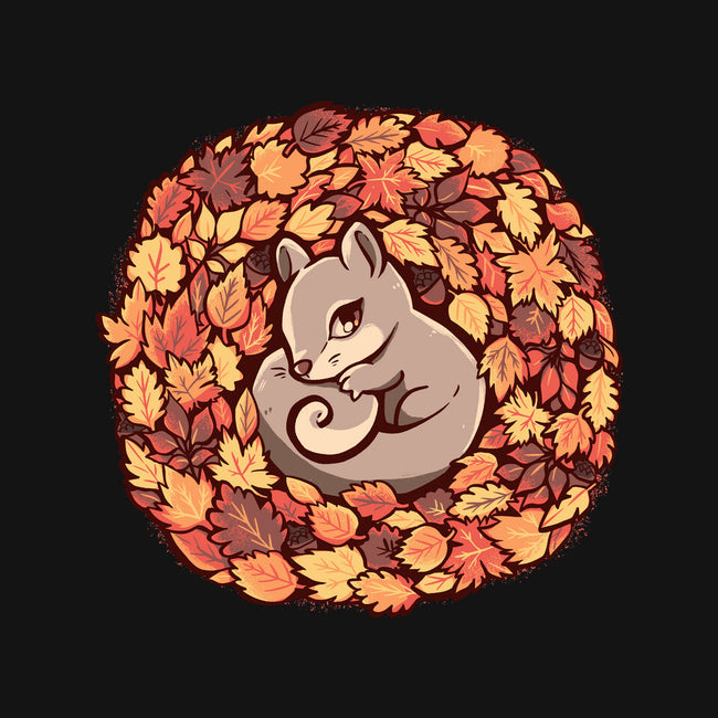 Squirrel Upon Autumn Leaves-None-Matte-Poster-TechraNova