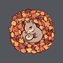 Squirrel Upon Autumn Leaves-None-Glossy-Sticker-TechraNova