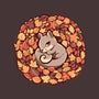 Squirrel Upon Autumn Leaves-Unisex-Crew Neck-Sweatshirt-TechraNova