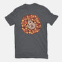 Squirrel Upon Autumn Leaves-Womens-Basic-Tee-TechraNova