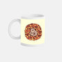 Squirrel Upon Autumn Leaves-None-Mug-Drinkware-TechraNova