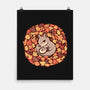 Squirrel Upon Autumn Leaves-None-Matte-Poster-TechraNova