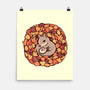 Squirrel Upon Autumn Leaves-None-Matte-Poster-TechraNova