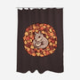 Squirrel Upon Autumn Leaves-None-Polyester-Shower Curtain-TechraNova