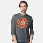 Squirrel Upon Autumn Leaves-Mens-Long Sleeved-Tee-TechraNova