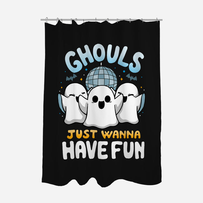 Fun Ghouls-None-Polyester-Shower Curtain-Vallina84