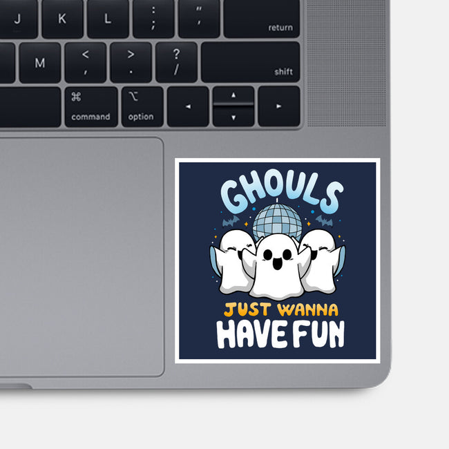 Fun Ghouls-None-Glossy-Sticker-Vallina84