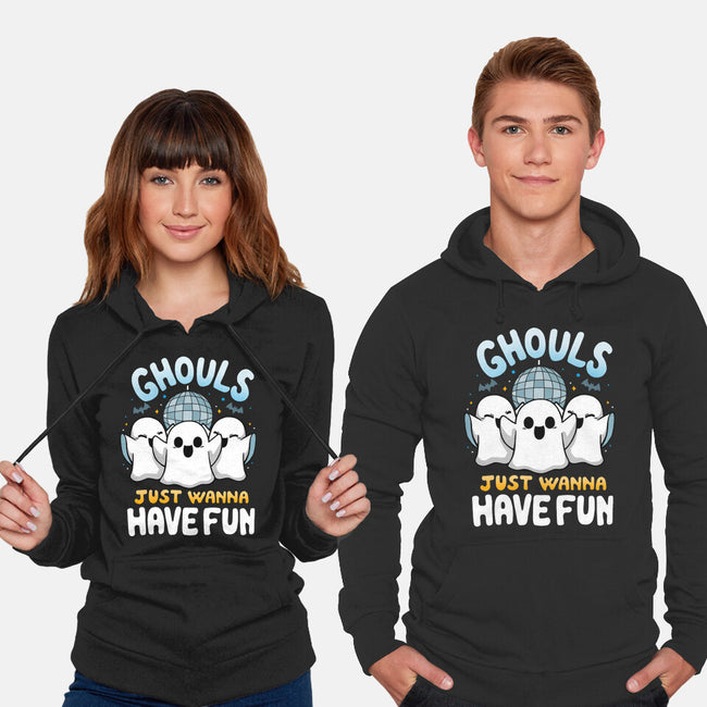 Fun Ghouls-Unisex-Pullover-Sweatshirt-Vallina84