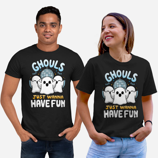 Fun Ghouls-Unisex-Basic-Tee-Vallina84