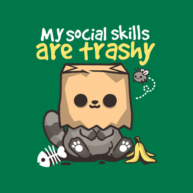 Trashy Social Skills-Womens-Fitted-Tee-NemiMakeit