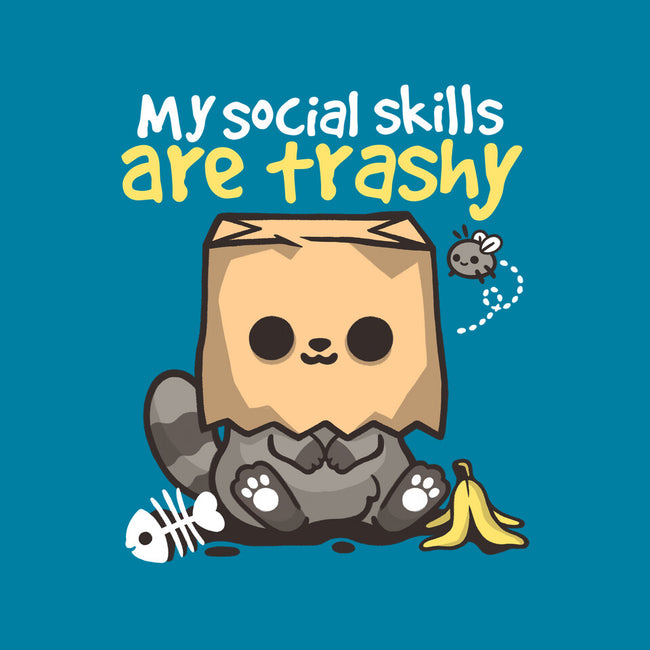 Trashy Social Skills-Unisex-Basic-Tee-NemiMakeit