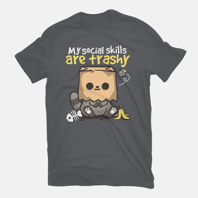 Trashy Social Skills-Womens-Fitted-Tee-NemiMakeit