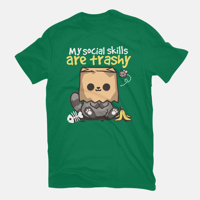 Trashy Social Skills-Unisex-Basic-Tee-NemiMakeit