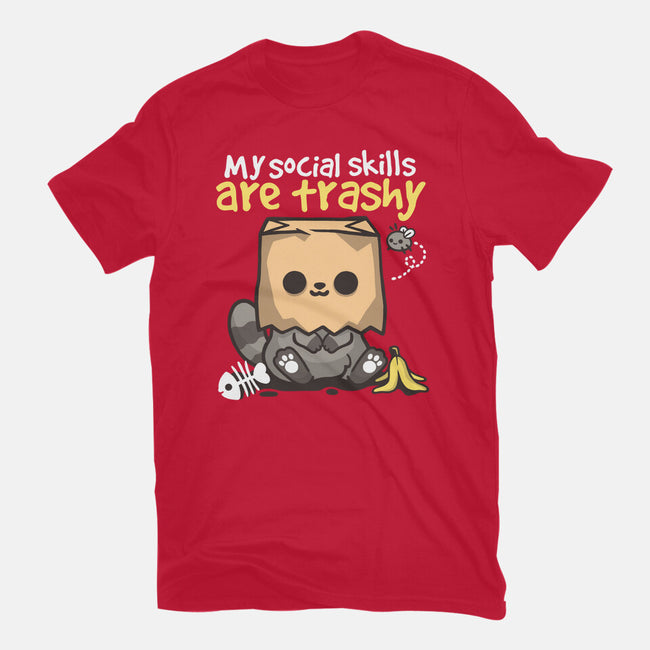 Trashy Social Skills-Womens-Basic-Tee-NemiMakeit