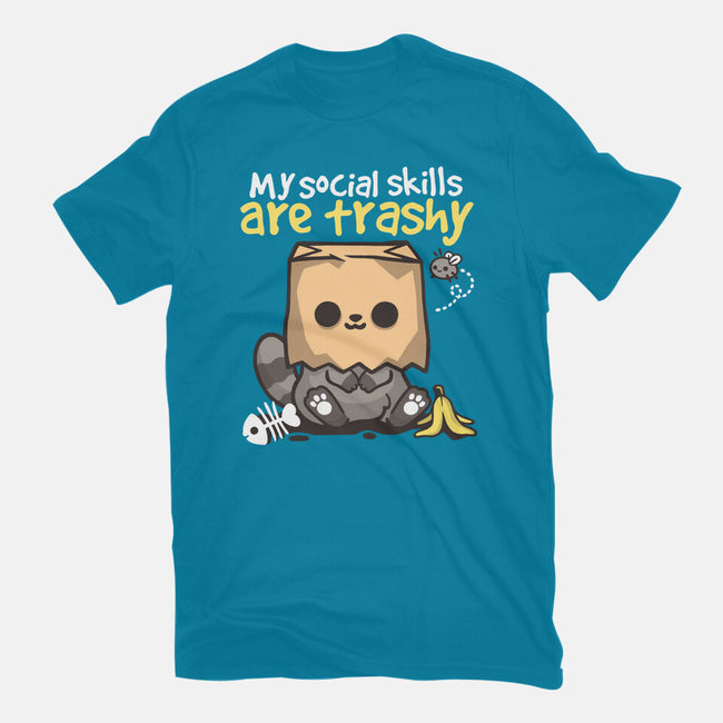 Trashy Social Skills-Womens-Basic-Tee-NemiMakeit