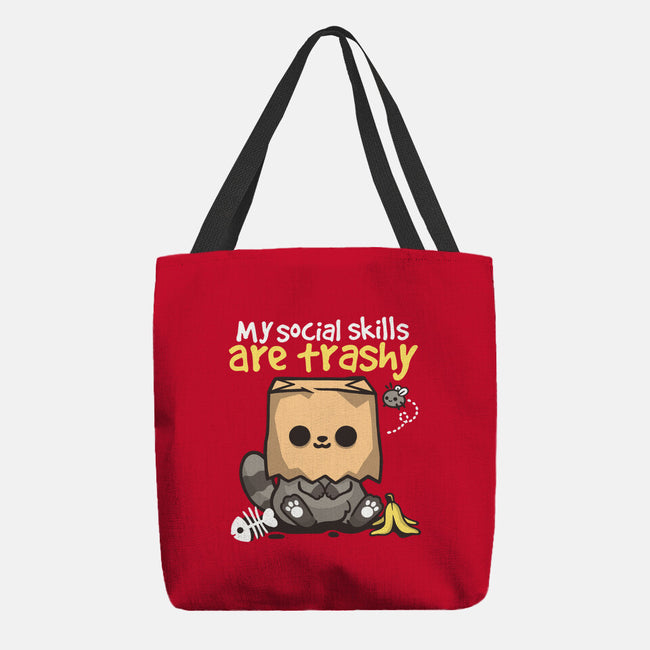 Trashy Social Skills-None-Basic Tote-Bag-NemiMakeit