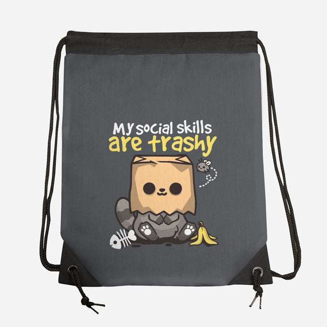 Trashy Social Skills-None-Drawstring-Bag-NemiMakeit