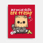 Trashy Social Skills-None-Stretched-Canvas-NemiMakeit