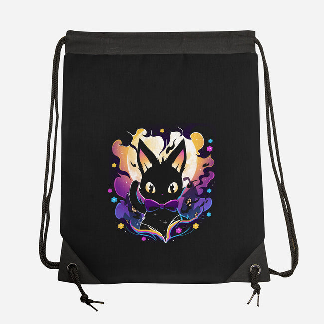 Cat Witched-None-Drawstring-Bag-Vallina84