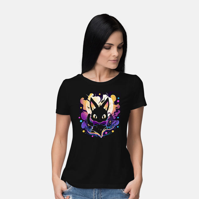 Cat Witched-Womens-Basic-Tee-Vallina84