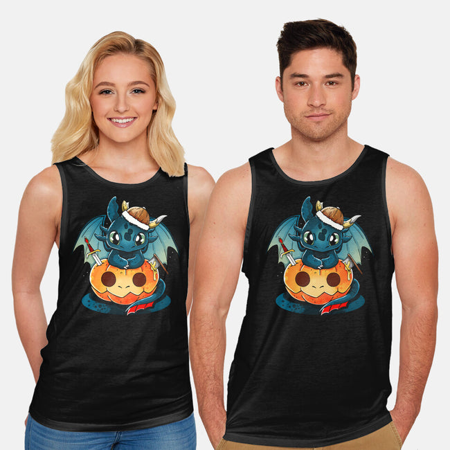 Dragon Pumpkin-Unisex-Basic-Tank-Vallina84