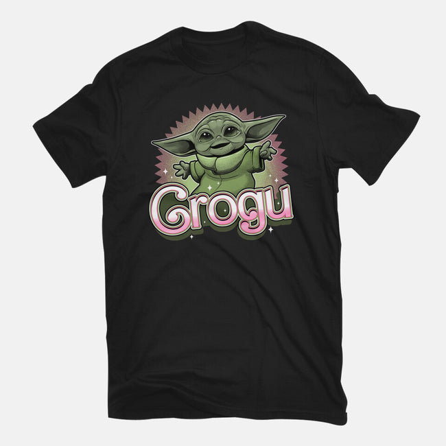 Grogu Doll-Womens-Basic-Tee-Astrobot Invention