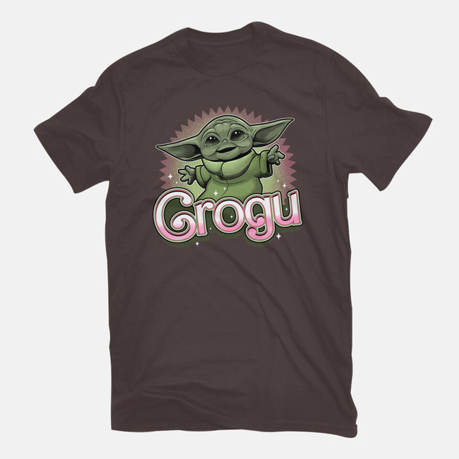 Grogu Doll-Womens-Basic-Tee-Astrobot Invention