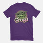 Grogu Doll-Womens-Basic-Tee-Astrobot Invention