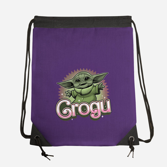 Grogu Doll-None-Drawstring-Bag-Astrobot Invention