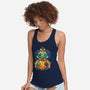 Voodoo Pumpkin-Womens-Racerback-Tank-Vallina84