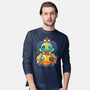 Voodoo Pumpkin-Mens-Long Sleeved-Tee-Vallina84