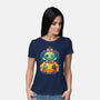 Voodoo Pumpkin-Womens-Basic-Tee-Vallina84