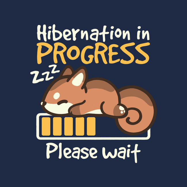 Hibernation In Progress Squirrel-Womens-Fitted-Tee-NemiMakeit